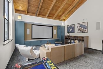 Community game room at the lakes apartments in bellevue, wa 98007
